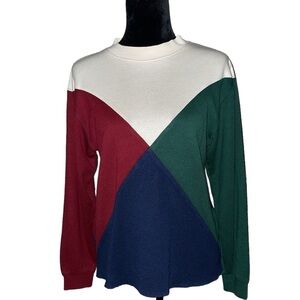 Vintage RARE, EastBay, Color Block, Crew Neck, Size M